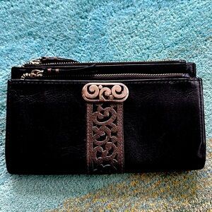 Brighton Black Leather Contempo Wallet